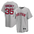MATTH B.Red Sox #35 Garrett Crochet Player Gray Road Home Game Stitched Jerseys