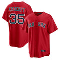 MATTH B.Red Sox #35 Garrett Crochet Player Red Home Game Stitched Jerseys