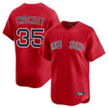 MATTH B.Red Sox #35 Garrett Crochet Player Red Limited Home Game Stitched Jerseys