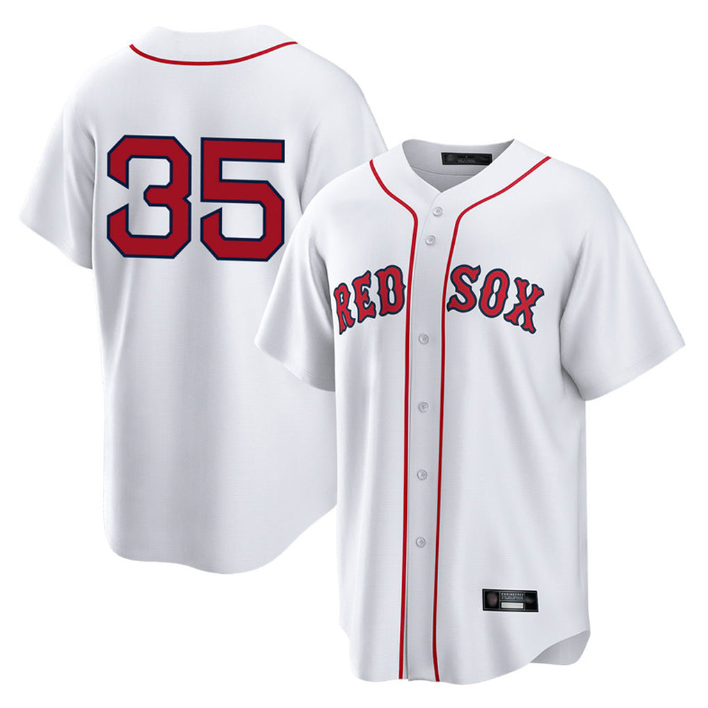 MATTH B.Red Sox #35 Garrett Crochet Player White Home Game Stitched Jerseys