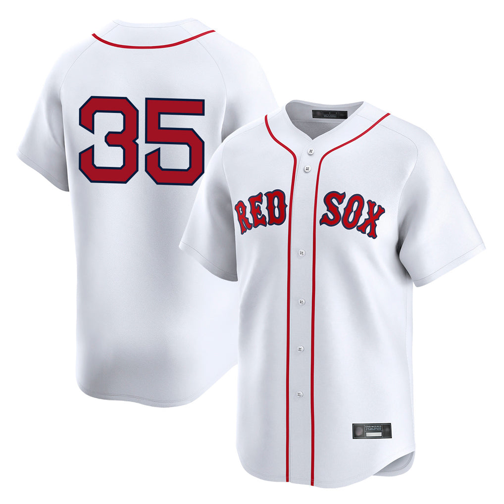MATTH B.Red Sox #35 Garrett Crochet Player White Limited Home Game Stitched Jerseys