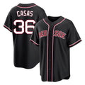 MATTH B.Red Sox #36 Triston Casas Player Black Out Home Game Stitched Jerseys