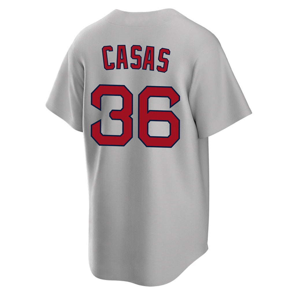 MATTH B.Red Sox #36 Triston Casas Player Gray Road Home Game Stitched Jersey