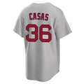 MATTH B.Red Sox #36 Triston Casas Player Gray Road Home Game Stitched Jerseys