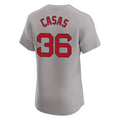 MATTH B.Red Sox #36 Triston Casas Player Gray Road Limited Elite Home Game Stitched Jerseys