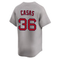 MATTH B.Red Sox #36 Triston Casas Player Gray Road Limited Home Game Stitched Jerseys