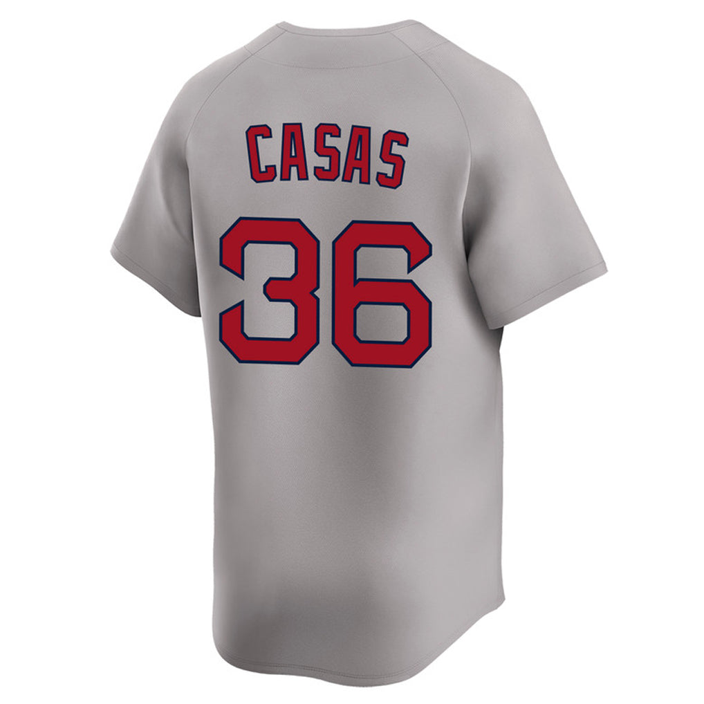 MATTH B.Red Sox #36 Triston Casas Player Gray Road Limited Home Game Stitched Jerseys
