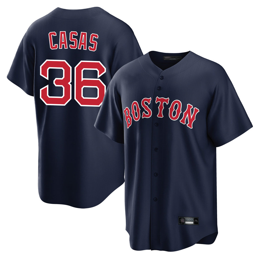 MATTH B.Red Sox #36 Triston Casas Player Navy Home Game Stitched Jersey
