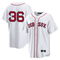 MATTH B.Red Sox #36 Triston Casas Player White Home Game Stitched Jersey