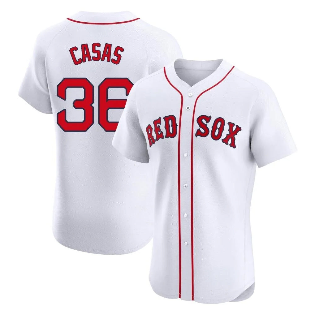 MATTH B.Red Sox #36 Triston Casas Player White Limited Elite Home Game Stitched Jersey