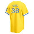 MATTH B.Red Sox #36 Triston Casas Player Yellow Home Game Stitched Jerseys
