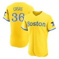 MATTH B.Red Sox #36 Triston Casas Player Yellow Limited Elite Home Game Stitched Jersey