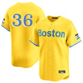 MATTH B.Red Sox #36 Triston Casas Player Yellow Limited Home Game Stitched Jersey