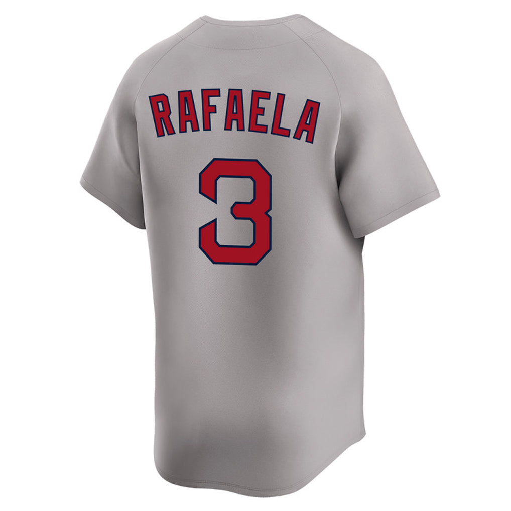 MATTH B.Red Sox #3 Ceddanne Rafaela Player Gray Road Limited Home Game Stitched Jerseys