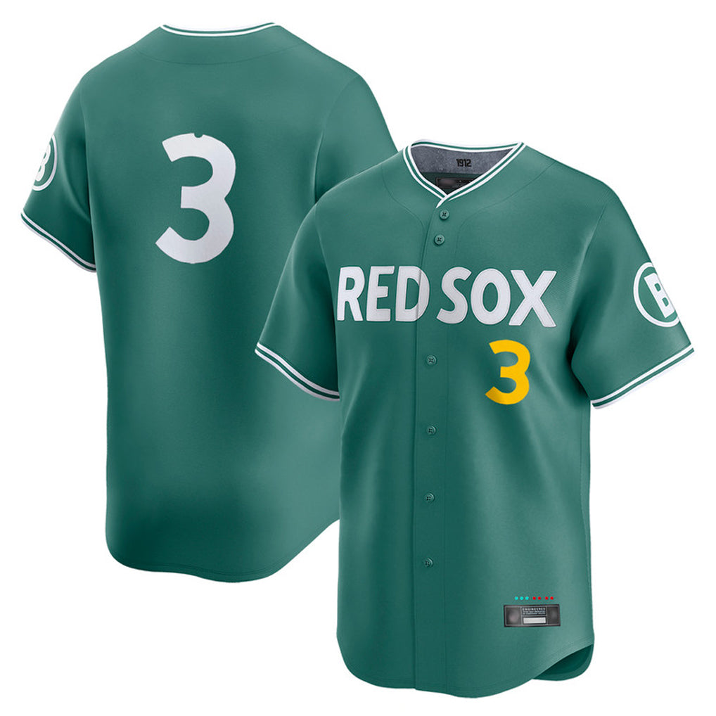 MATTH B.Red Sox #3 Ceddanne Rafaela Player Green City Connect Limited Home Game Stitched Jersey
