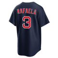 MATTH B.Red Sox #3 Ceddanne Rafaela Player Navy Home Game Stitched Jerseys
