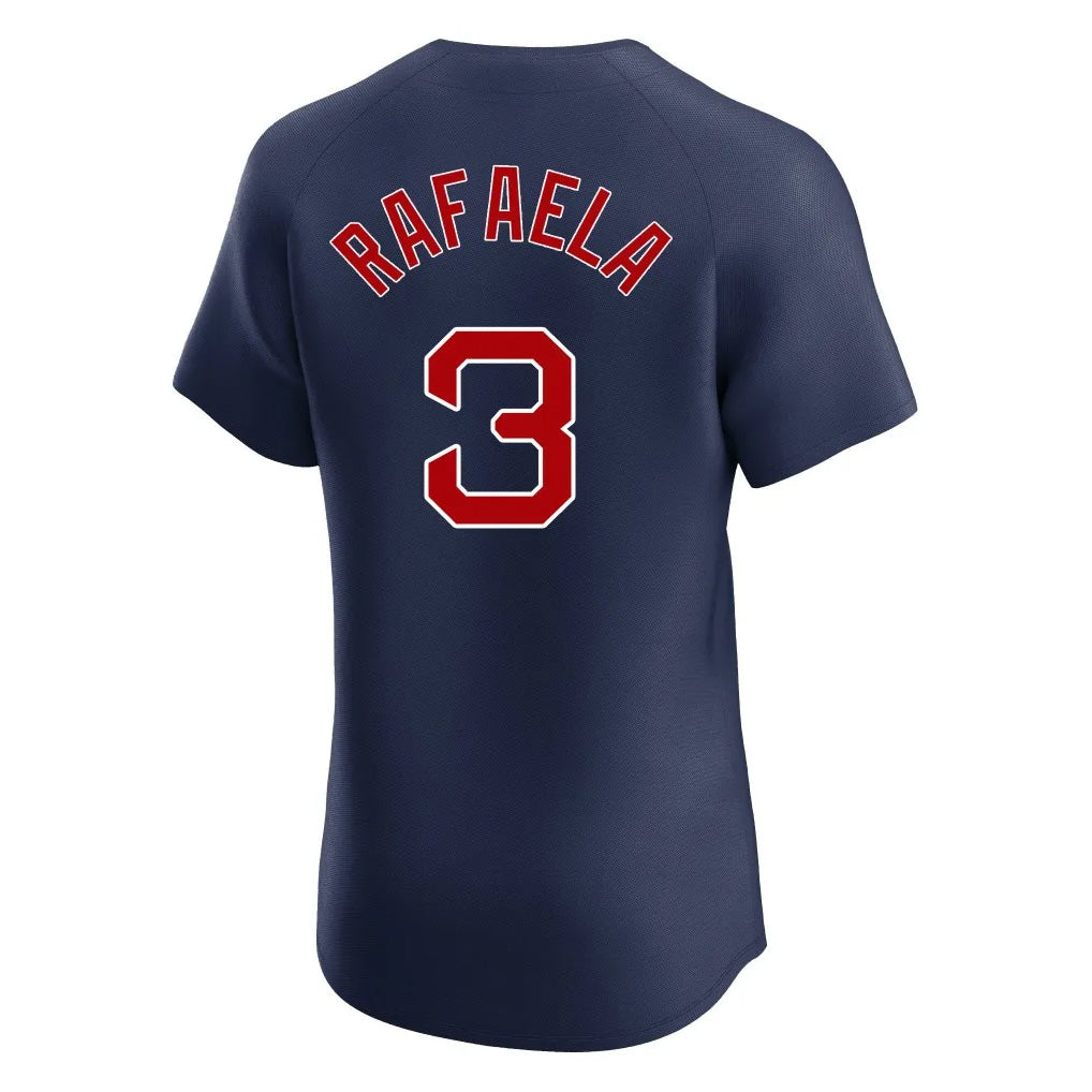 MATTH B.Red Sox #3 Ceddanne Rafaela Player Navy Limited Elite Home Game Stitched Jerseys