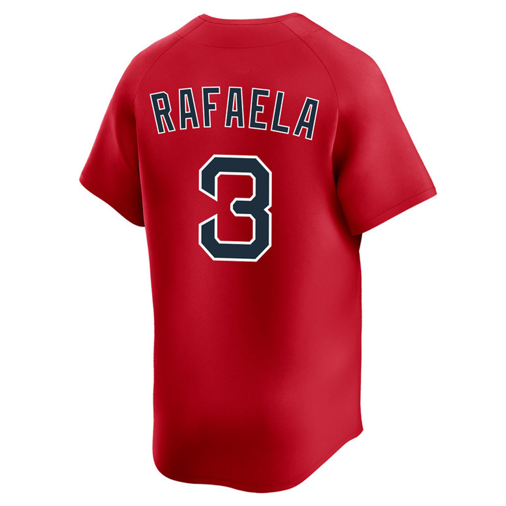 MATTH B.Red Sox #3 Ceddanne Rafaela Player Red Limited Home Game Stitched Jerseys