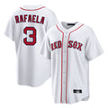 MATTH B.Red Sox #3 Ceddanne Rafaela Player White Home Game Stitched Jersey