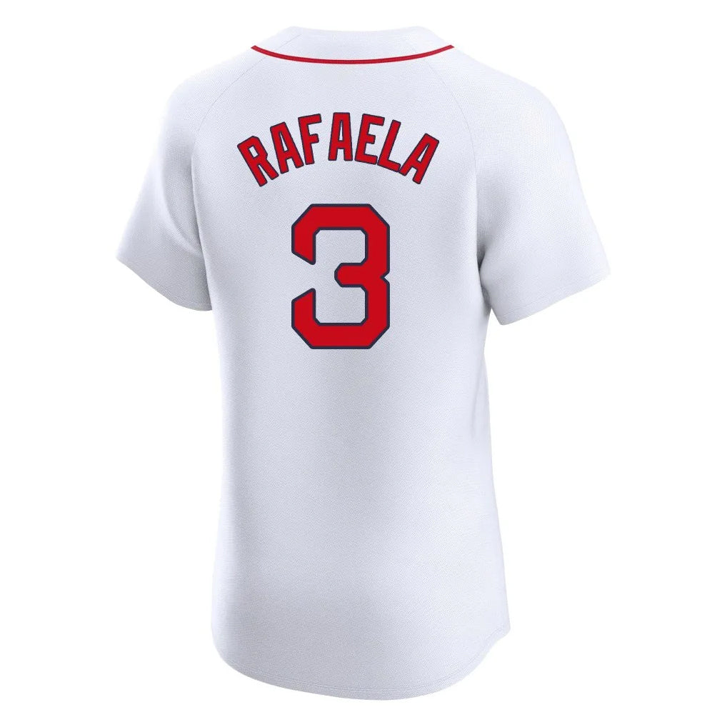 MATTH B.Red Sox #3 Ceddanne Rafaela Player White Limited Elite Home Game Stitched Jerseys
