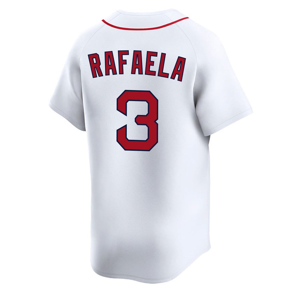 MATTH B.Red Sox #3 Ceddanne Rafaela Player White Limited Home Game Stitched Jerseys