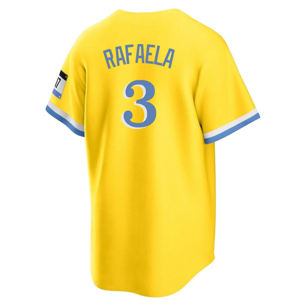 MATTH B.Red Sox #3 Ceddanne Rafaela Player Yellow Home Game Stitched Jerseys