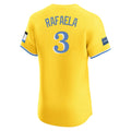 MATTH B.Red Sox #3 Ceddanne Rafaela Player Yellow Limited Elite Home Game Stitched Jerseys