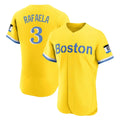 MATTH B.Red Sox #3 Ceddanne Rafaela Player Yellow Limited Elite Home Game Stitched Jersey