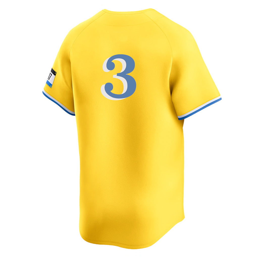 MATTH B.Red Sox #3 Ceddanne Rafaela Player Yellow Limited Home Game Stitched Jerseys
