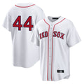 MATTH B.Red Sox #44 Aroldis Chapman Player White Home Game Stitched Jerseys