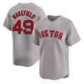 MATTH B.Red Sox #49 Tim Wakefield Player Gray Road Limited Home Game Stitched Jerseys