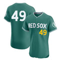 MATTH B.Red Sox #49 Tim Wakefield Player Green City Connect Limited Elite Home Game Stitched Jerseys
