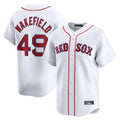 MATTH B.Red Sox #49 Tim Wakefield Player White Limited Home Game Stitched Jerseys