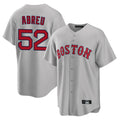 MATTH B.Red Sox #52 Wilyer Abreu Player Gray Road Home Game Stitched Jerseys