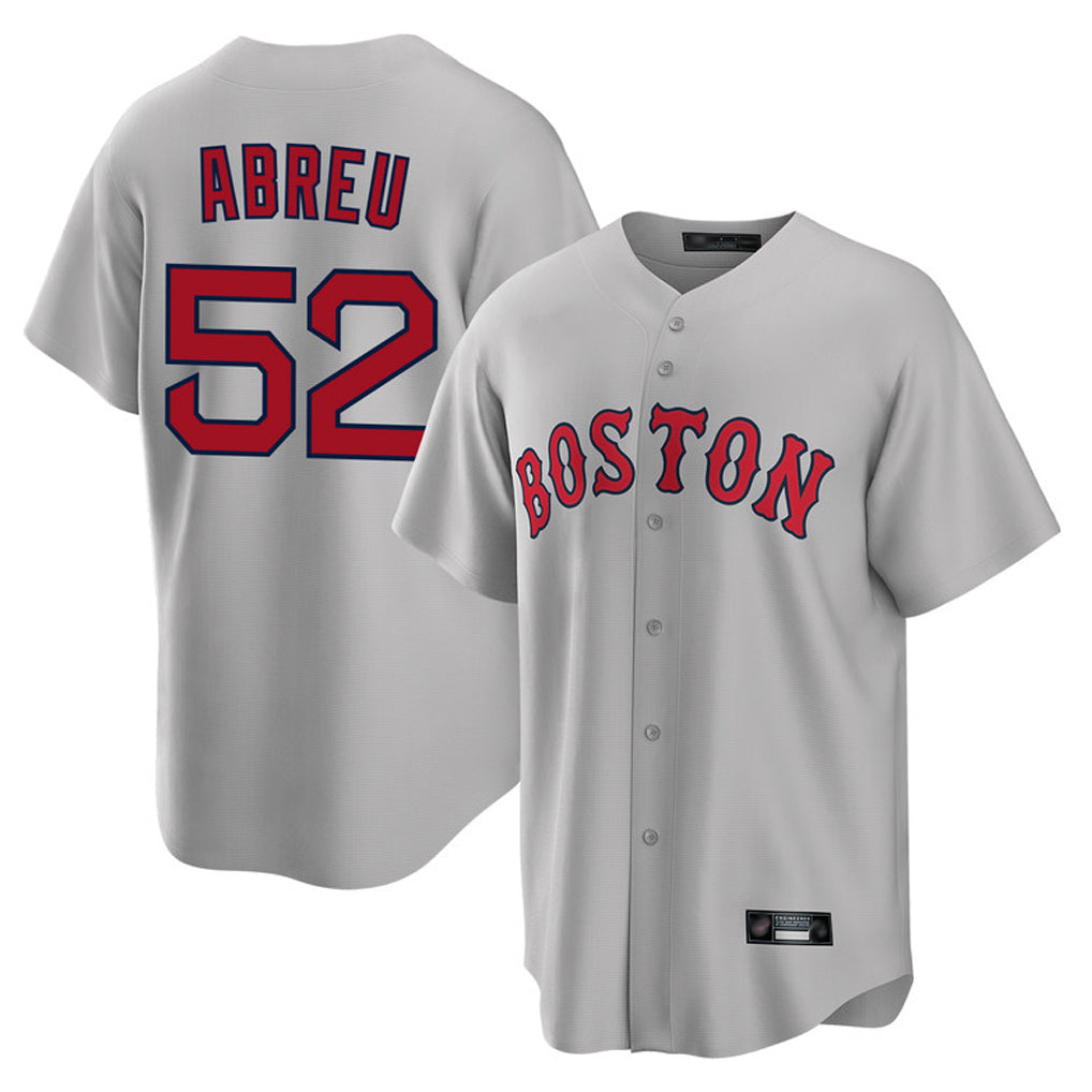 MATTH B.Red Sox #52 Wilyer Abreu Player Gray Road Home Game Stitched Jerseys