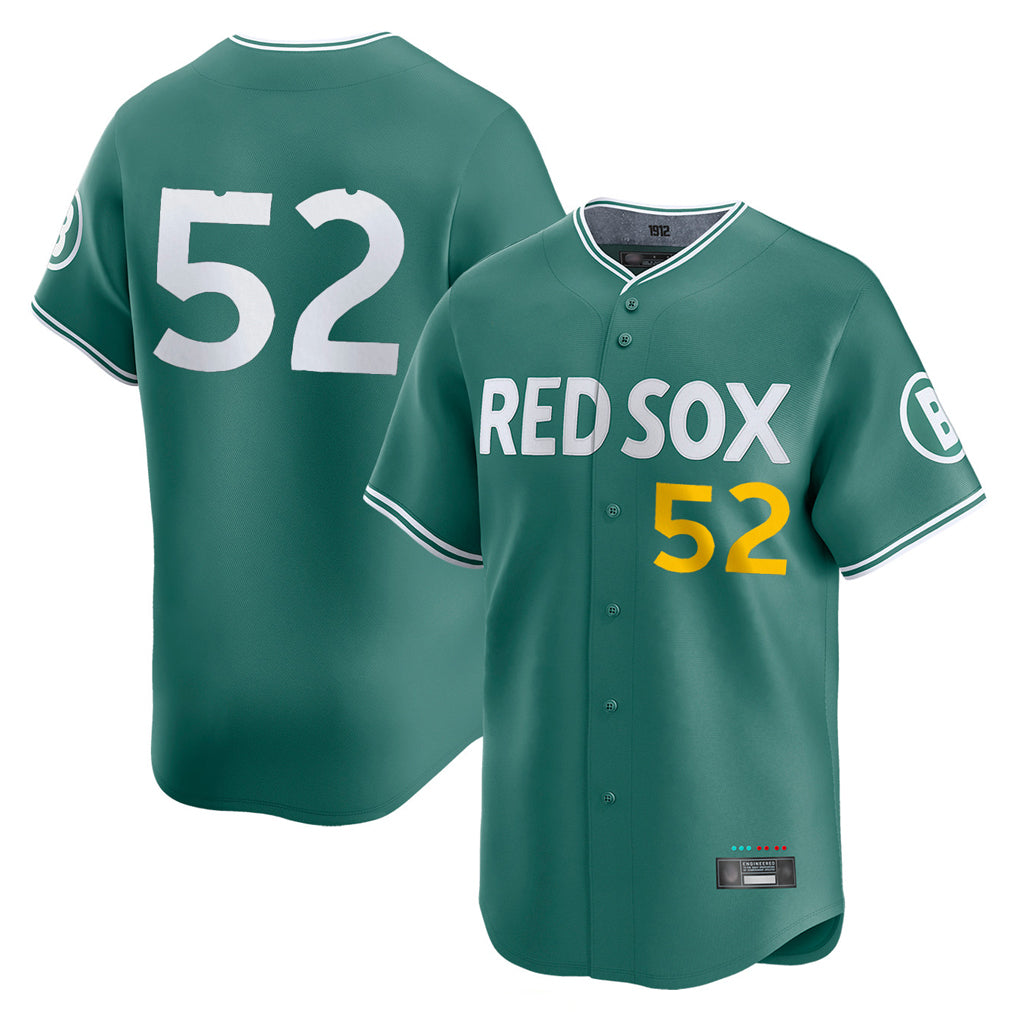 MATTH B.Red Sox #52 Wilyer Abreu Player Green City Connect Limited Home Game Stitched Jerseys