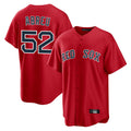 MATTH B.Red Sox #52 Wilyer Abreu Player Red Home Game Stitched Jerseys
