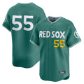 MATTH B.Red Sox #55 Ranger Su¡§¡érez Player Green City Connect Limited Home Game Stitched Jerseys