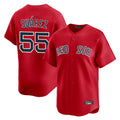 MATTH B.Red Sox #55 Ranger Su¡§¡érez Player Red Limited Home Game Stitched Jerseys
