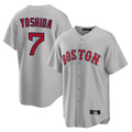 MATTH B.Red Sox #7 Masataka Yoshida Player Gray Road Home Game Stitched Jersey