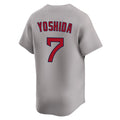 MATTH B.Red Sox #7 Masataka Yoshida Player Gray Road Limited Home Game Stitched Jerseys