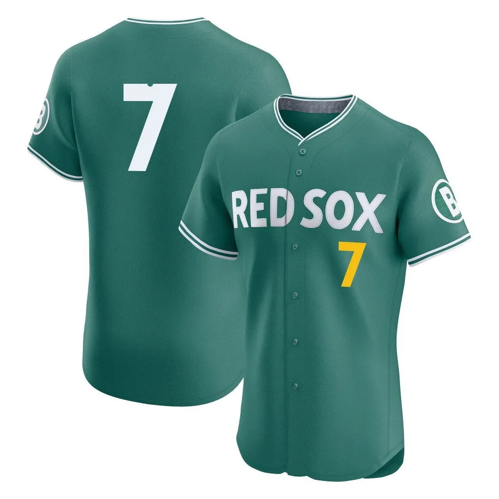 MATTH B.Red Sox #7 Masataka Yoshida Player Green City Connect Limited Elite Home Game Stitched Jersey