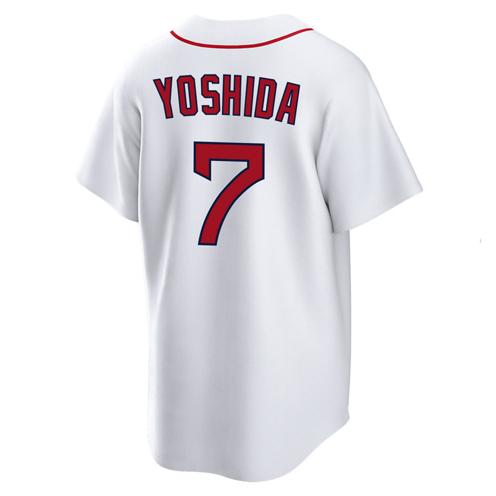 MATTH B.Red Sox #7 Masataka Yoshida Player White Home Game Stitched Jerseys