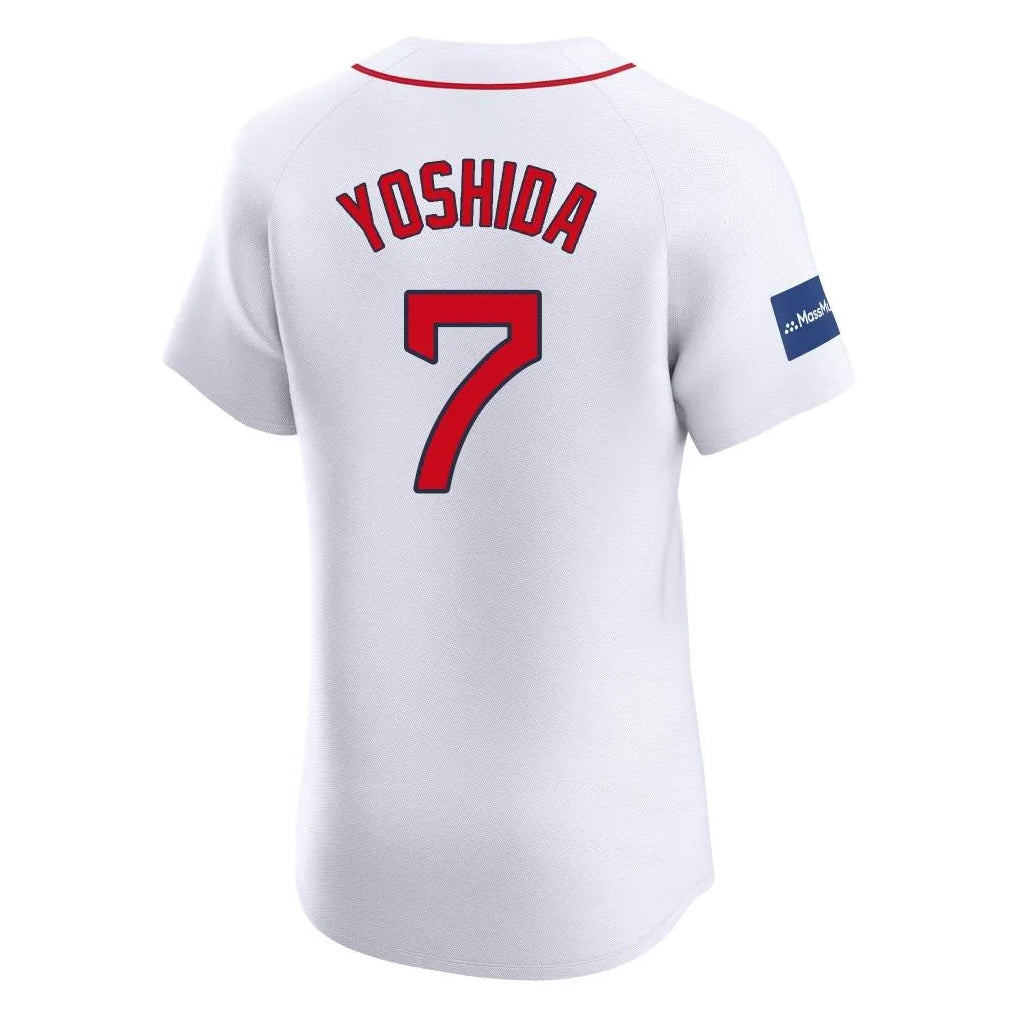 MATTH B.Red Sox #7 Masataka Yoshida Player White Limited Elite Home Game Stitched Jerseys