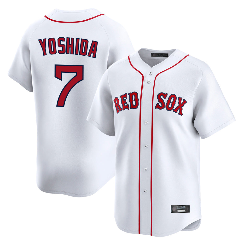 MATTH B.Red Sox #7 Masataka Yoshida Player White Limited Home Game Stitched Jersey