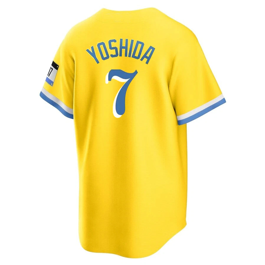 MATTH B.Red Sox #7 Masataka Yoshida Player Yellow Home Game Stitched Jerseys