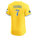 MATTH B.Red Sox #7 Masataka Yoshida Player Yellow Limited Elite Home Game Stitched Jerseys