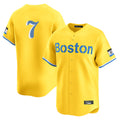 MATTH B.Red Sox #7 Masataka Yoshida Player Yellow Limited Home Game Stitched Jersey