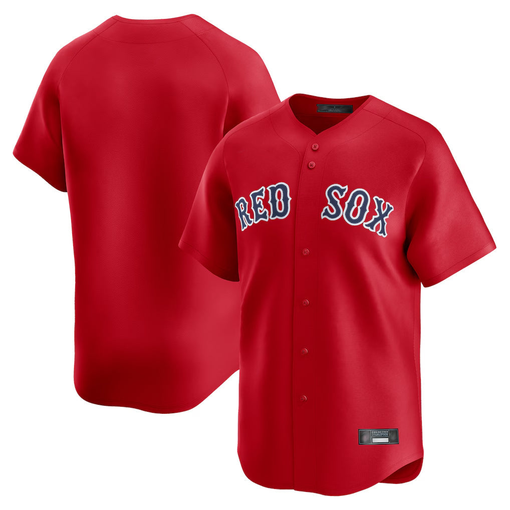 MATTH B.Red Sox Blank Player Red Limited Home Game Stitched Jerseys