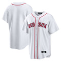 MATTH B.Red Sox Blank Player White Home Game Stitched Jerseys